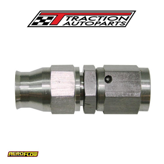 Stainless Straight Hose End -4 an