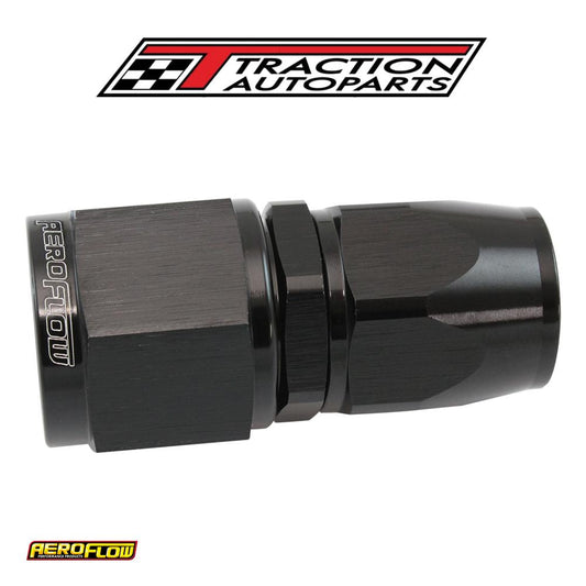 Stepped Straight End -8 Hose To -10 an Reducer Hose End Blacteflon Af 201-08-10 dblk