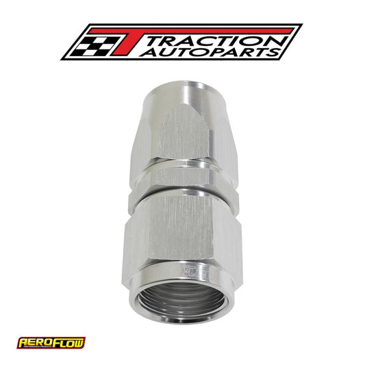 Alloy Straight Hose End -16 an Silver Swivel Nut Suit Teflon