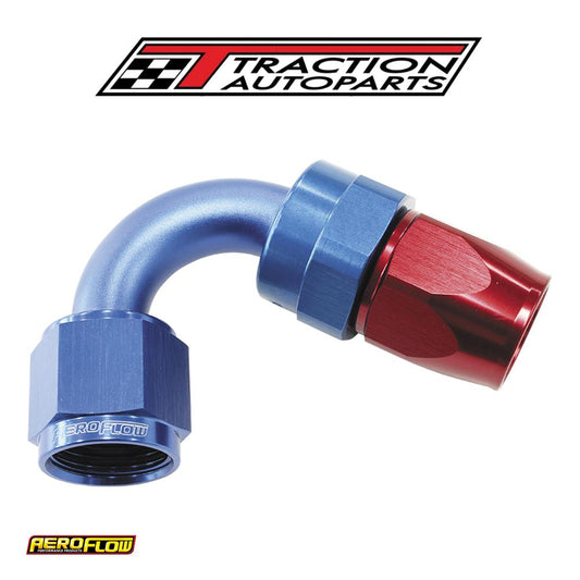 Alloy 120 Deg Hose End -8 an Blue Full Swivel Suit Teflon