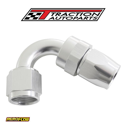 Alloy 120 Deg Hose End -16 an Silver Full Swivel Suit Teflon