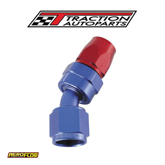 Alloy 30 Deg Hose End -8 an Blue Swivel Nut Suit Teflon
