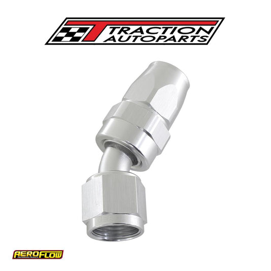 Alloy 30 Deg Hose End -12 an Silver Swivel Nut Suit Teflon