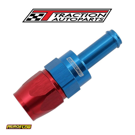 Straight -6 an Hose End To 3/8"barb Teflon 200 Series Blue