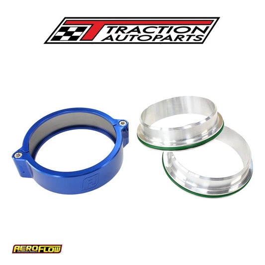 4.0" Billet Intercooler Clamps stainless Steel Blue Clamp