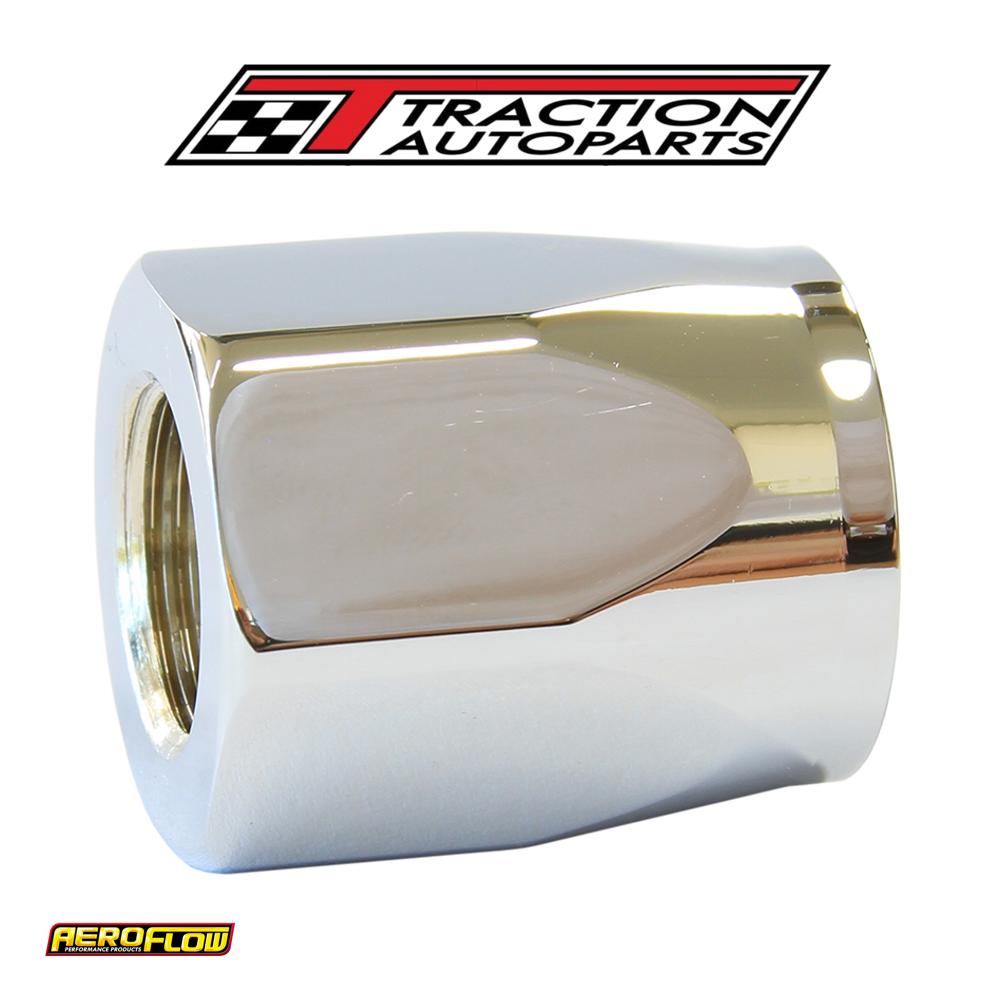 Hose End Socket Alloy -6 an Chrome Suit Braided Hose