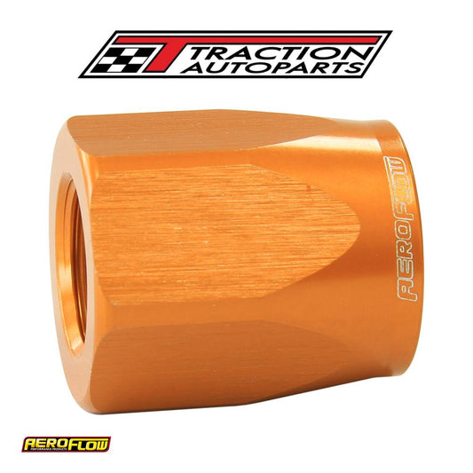 Hose End Socket Alloy -10 an Gold Suit Braided Hose