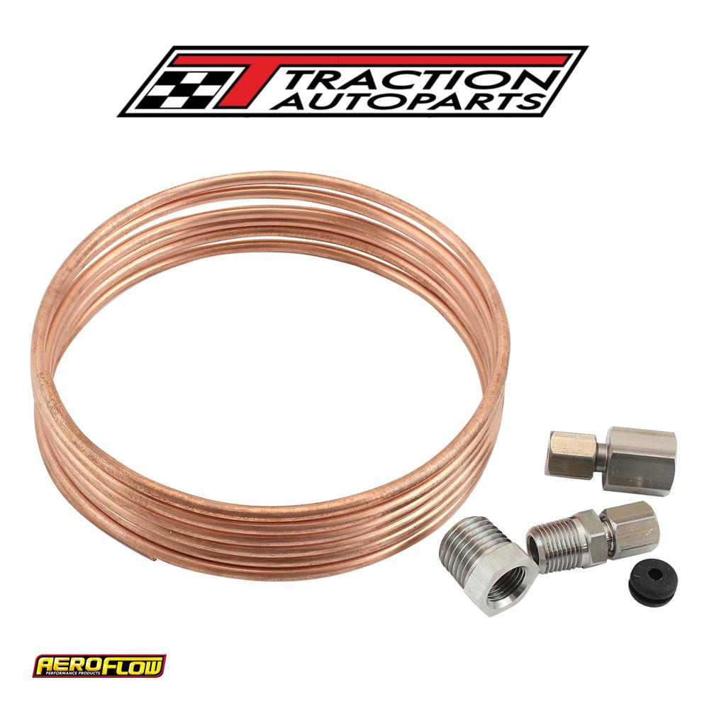 6-ft Copper Tubing 1/8" Dia Includes Stainless Fittings