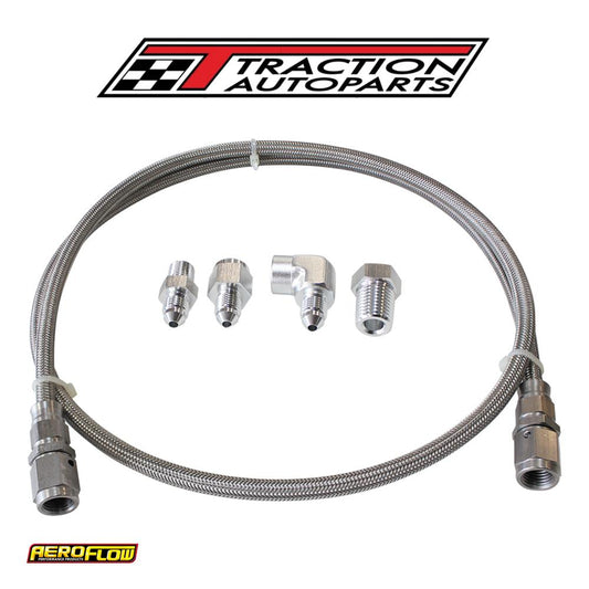 -4 an X 3 ft Braided SS Line Kitwith Fittings Included