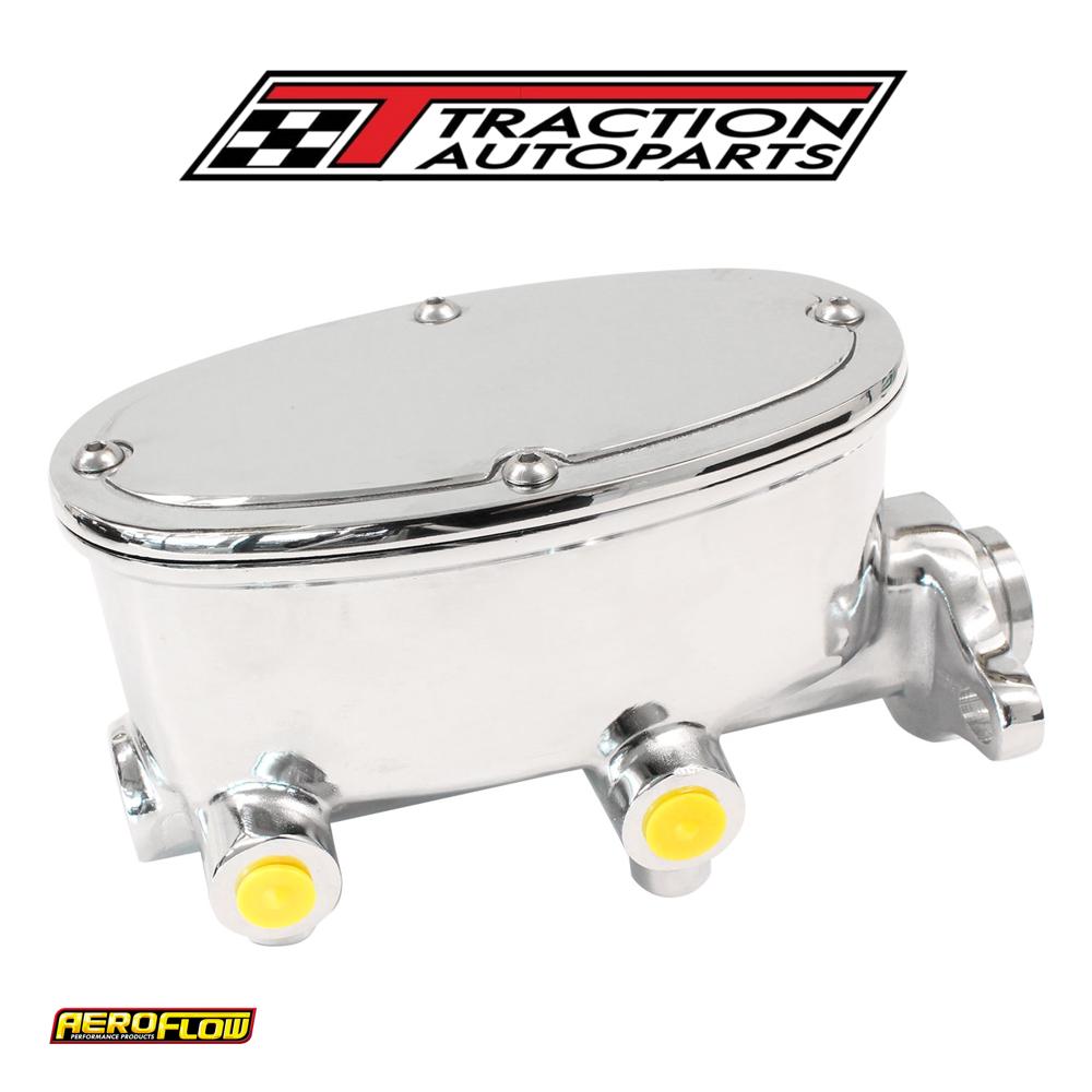 Brake Tandem Master Cylinder 1-1/8" Bore Cast Alumin Chrome