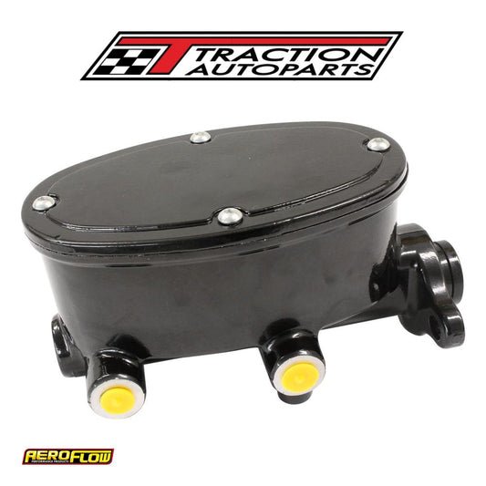 Brake Tandem Master Cylinder 1-1/8" Bore Cast Alumin Black