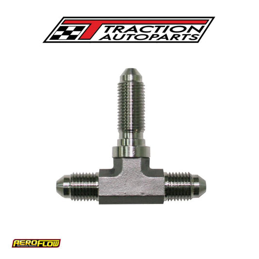 Stainless -3 an Bulkhead Tee Stainless Nut Seperate