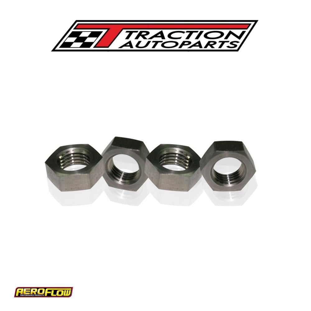 Stainless -4 an Bulkhead Nut Stainless Steel