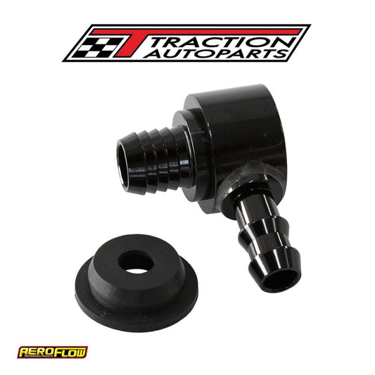 Black Booster Valve Universal 21 mm / 13/16" Hole To 3/8 Barb