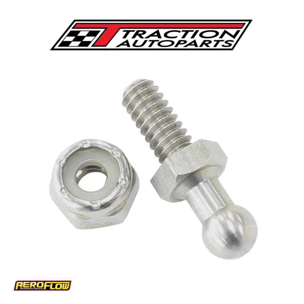 Throttle Ball Stainless 10-32 unf With 3/8 Hex Nut