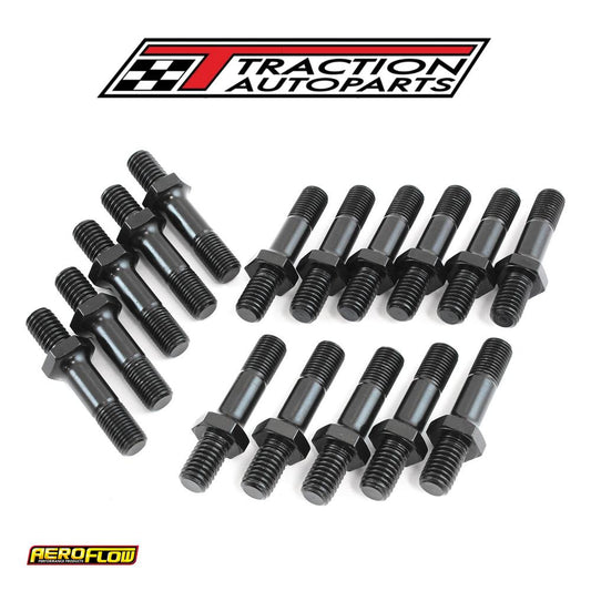 Rocker Arm Studs 7/16" & 3/8" Uhl 1.750" Ford Holden Chev 16 pack Aeroflow - Af 37-1100