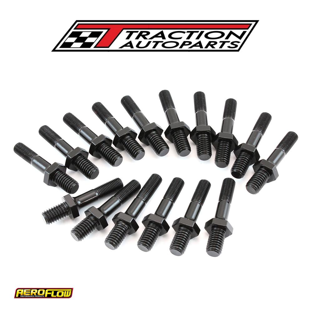 Rocker Arm Studs 3/8" 16 Pack 7/16" Uhl 1.895" Ford Holden Chev Aeroflow - Af 37-1101