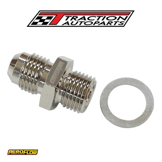 9/16"-18 Npsm Short To -6 an With Crush Washer Zinc Steel