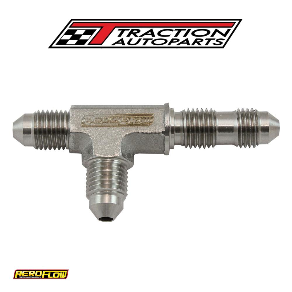 Stainless -3 an Bulkhead On Therun Tee Stainless Steel