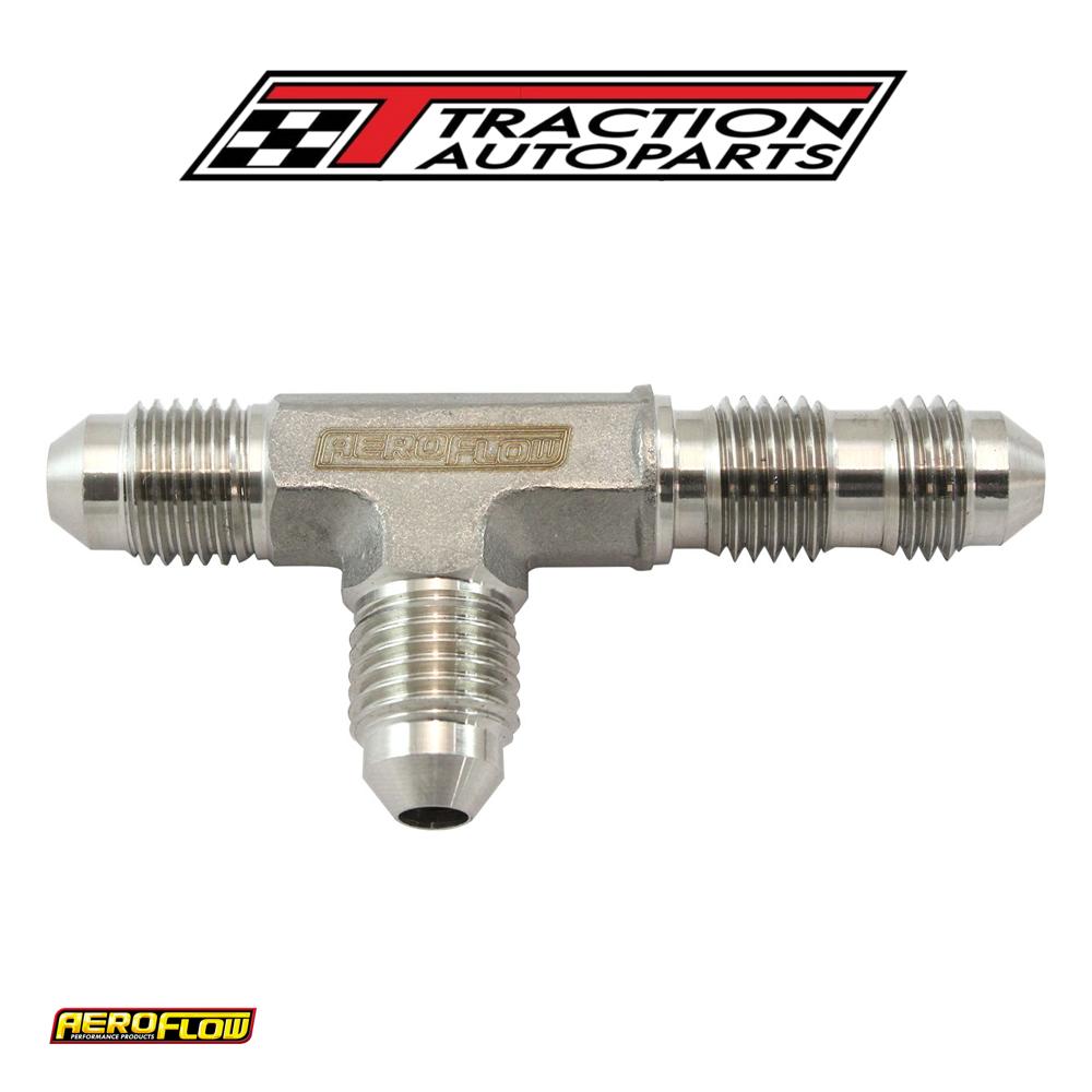 Stainless -4 an Bulkhead On Therun Tee Stainless Steel