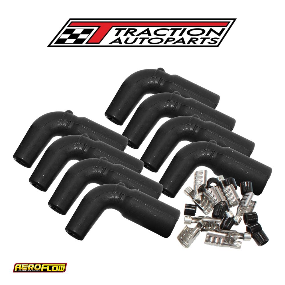 Coil Boots & Term Ls (8 Pack) 90 Deg. 8 Boots & 8 Terminals