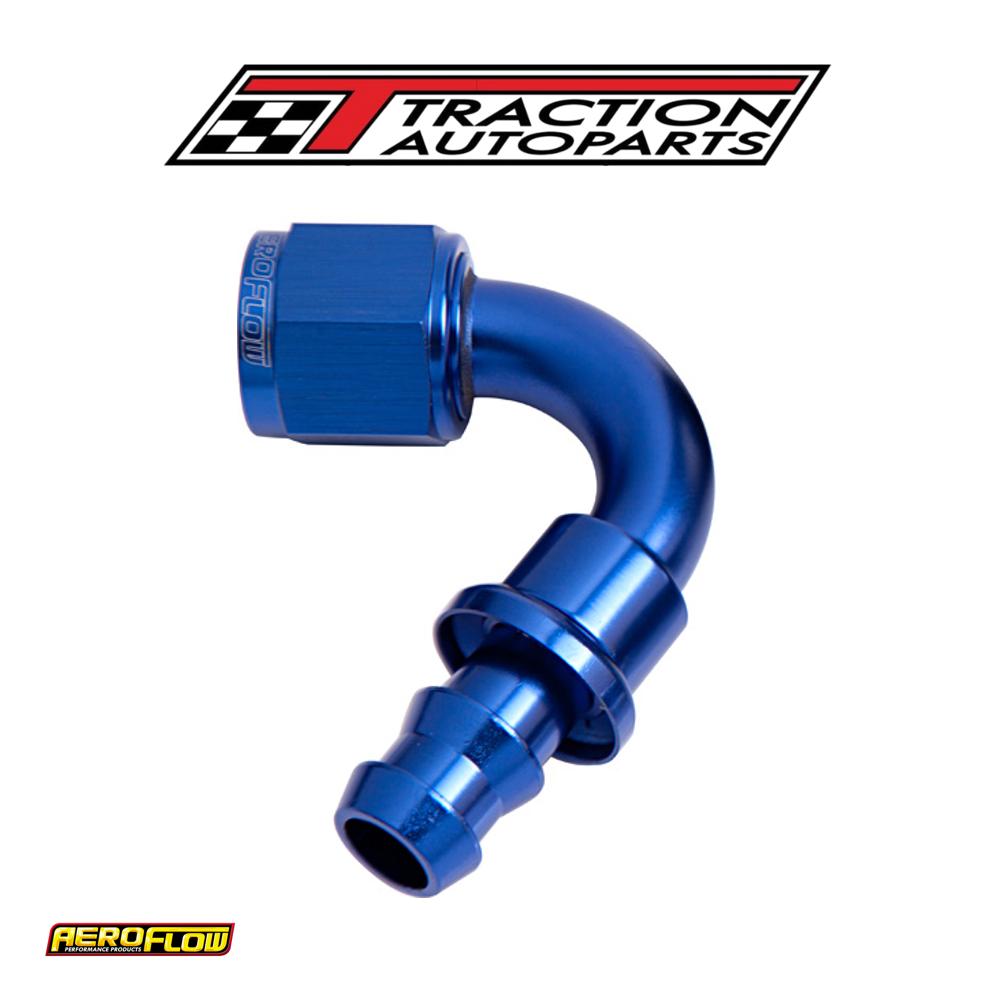 120 Deg Push Lock End -10 an Blue No Clamp Required