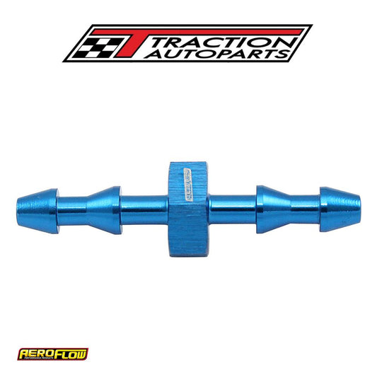 3 mm Push Lock Barb Joiner Blue 1/8" Male To Male Barb