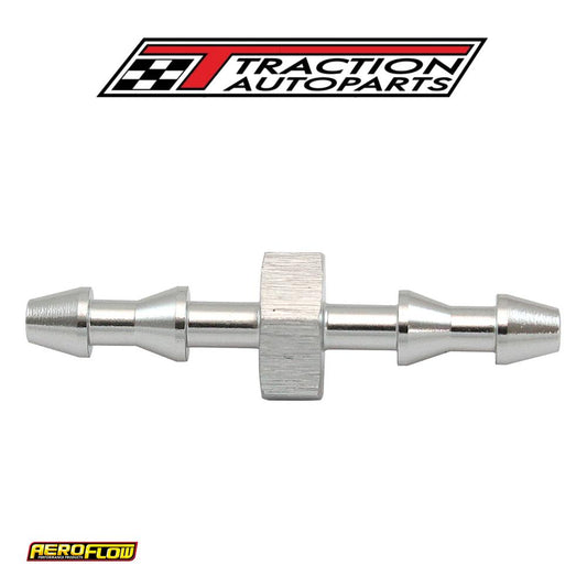 3 mm Push Lock Barb Joiner Silver 1/8" Male To Male Barb