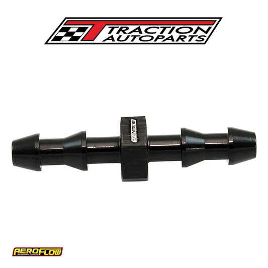 4 mm Push Lock Barb Joiner Black 5/32" Male To Male Barb