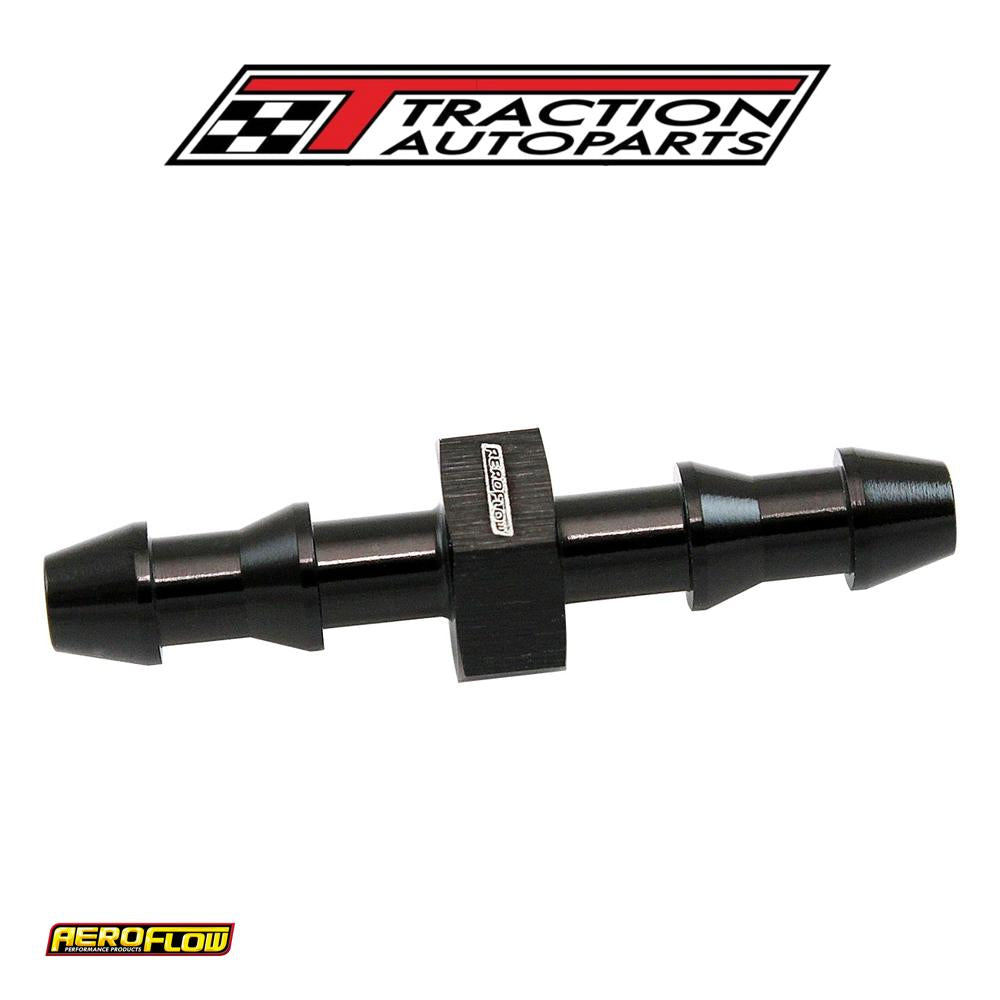 5 mm Push Lock Barb Joiner Black 3/16" Male To Male Barb