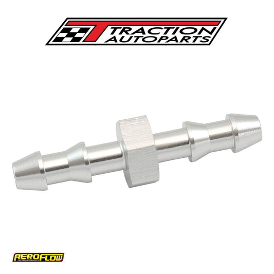 5 mm Push Lock Barb Joiner Silver 3/16" Male To Male Barb