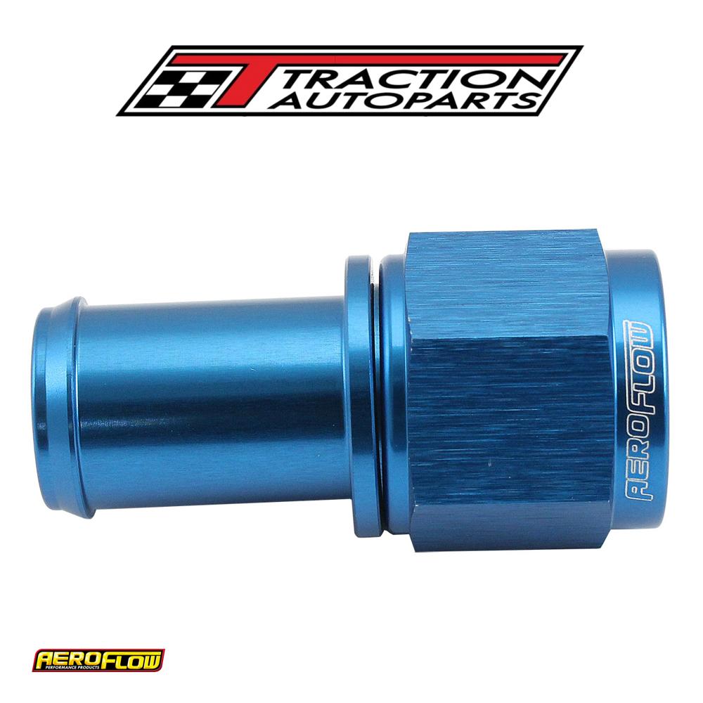 Female -8 an To 5/8" Barb Blue With Tube Nut