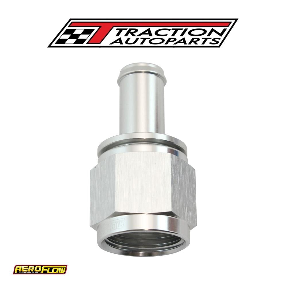 Female -10 an To 1/2" Barb Silver With Tube Nut