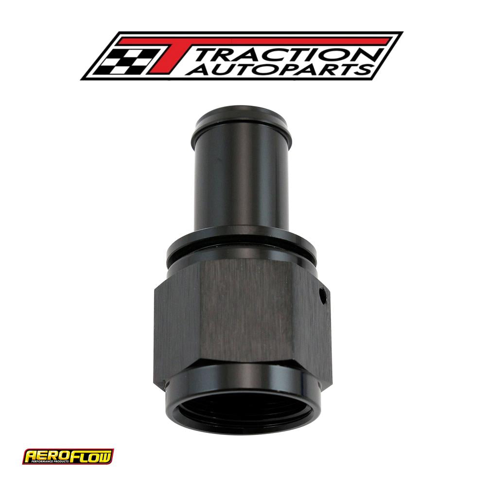 Female -10 an To 5/8" Barb Black With Tube Nut