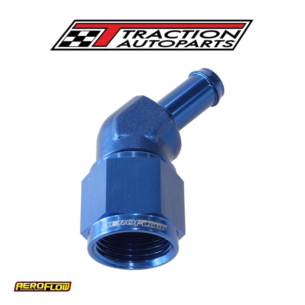 Female -8 an 45 deg To 3/8" Barbblue Swivel Nut