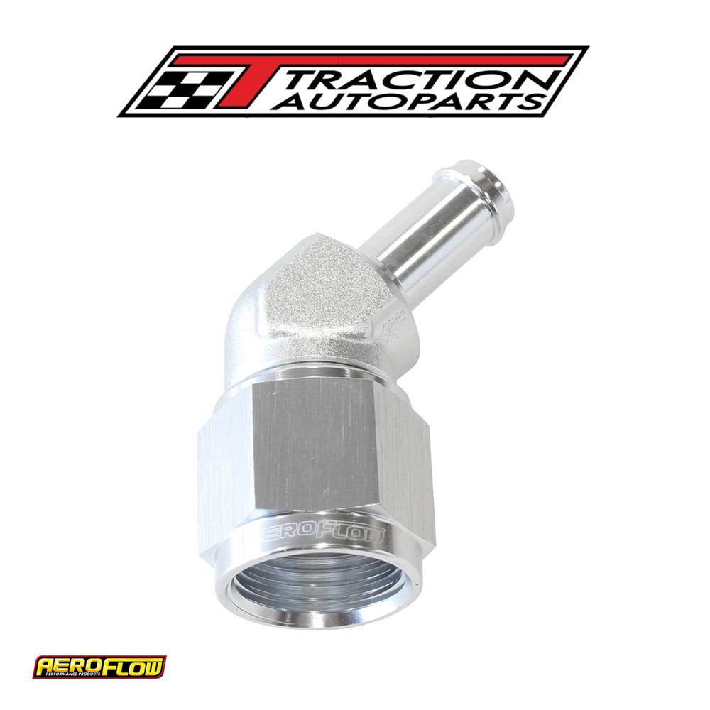 Female -8 an 45 deg To 3/8" Barbsilver Swivel Nut