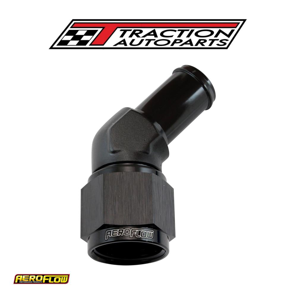 Female -10 an 45 deg To 5/8 Barbblack Swivel Nut