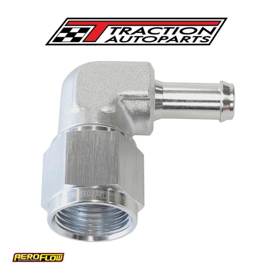 Female -6 an 90 deg To 5/16 Barbsilver Swivel Nut