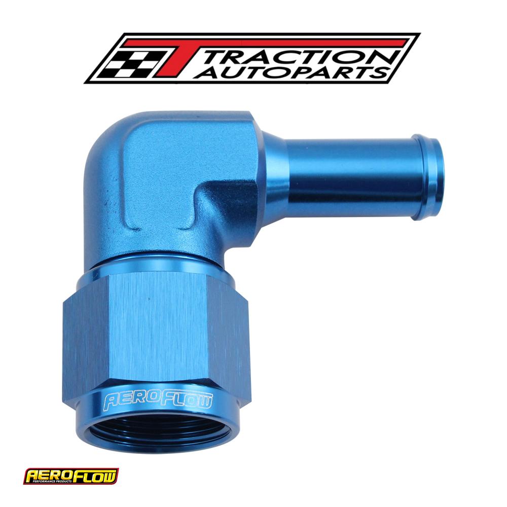 Female -10 an 90 deg To 1/2 Barbblue Swivel Nut