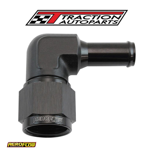 Female -10 an 90 deg To 1/2 Barbblack Swivel Nut