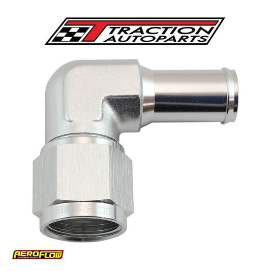 Female -10 an 90 deg To 5/8 Barbsilver Swivel Nut