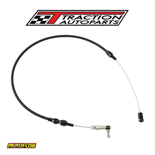 Throttle Cable Stainless Steel 48" 122 cm Long Black S/saf 42-1102 blk