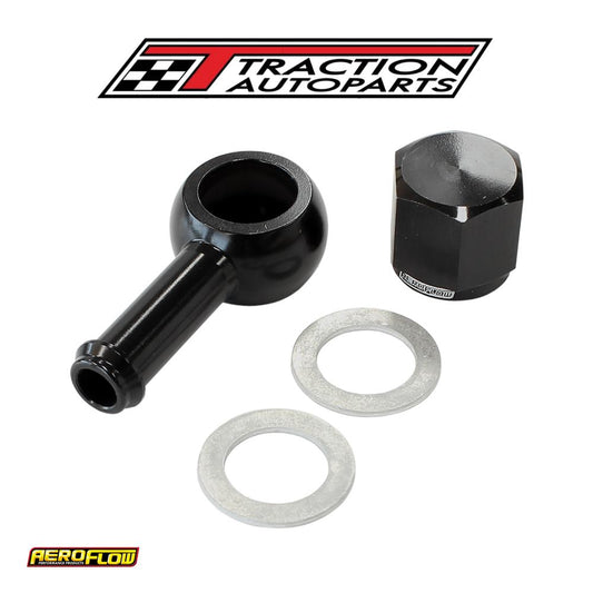 Aeroflow / Bosch Fuel Pump 8 mm / 5/16"banjo & Nut Kit Bla