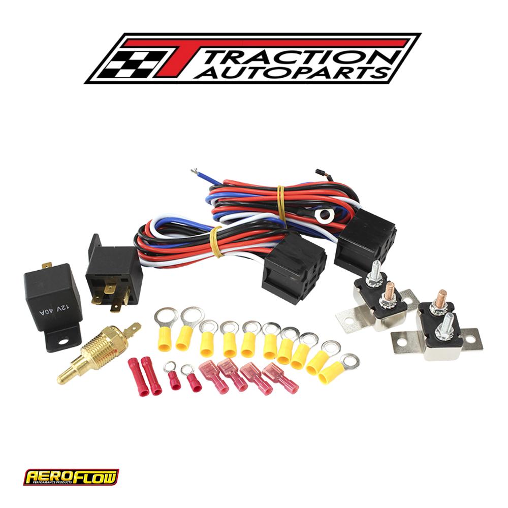 Twin Electric Fan/ Pump Relaysrelays And Wiring Kit Dual Two