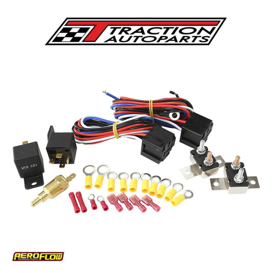 Twin Electric Fan/ Pump Relaysrelays And Wiring Kit Dual Two