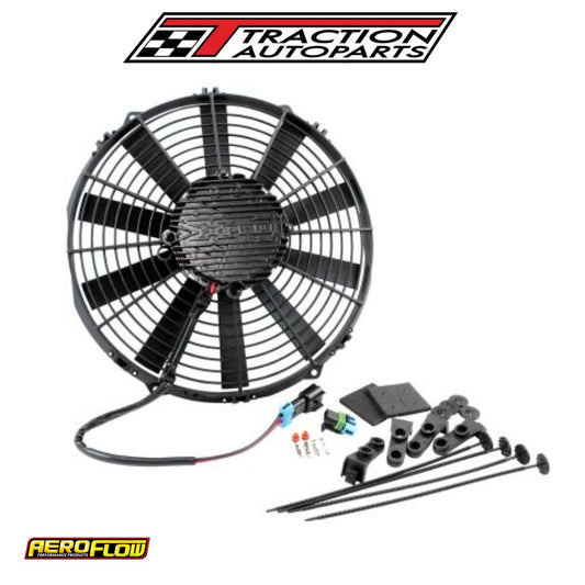 Brushless 12" Electric Fan 2100 Cfm Straight Blade