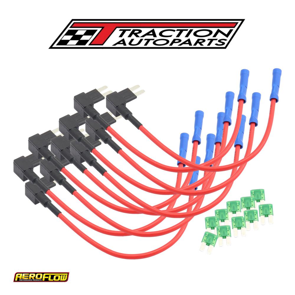 Push In Fuseable Link Micro Blade Fuse Power Feed Uni 10 Pack Aeroflow - Af 49-1571