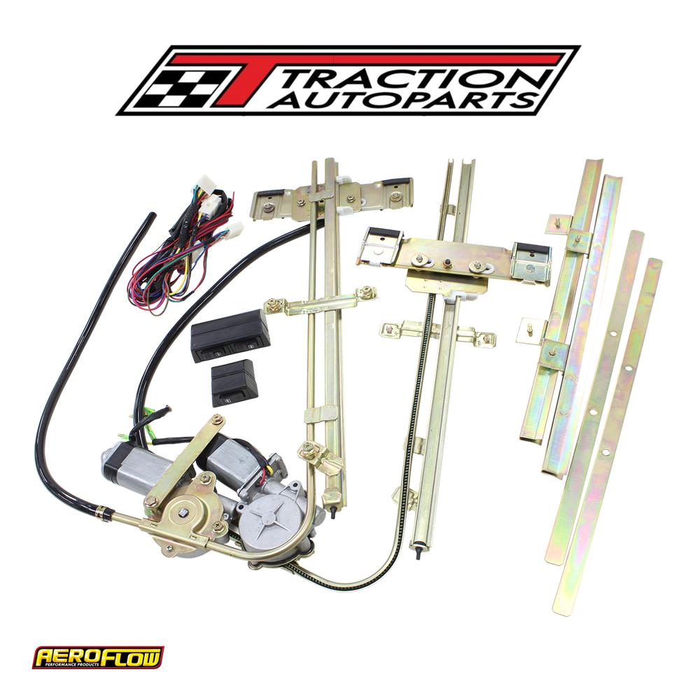 Electric Power Window Kit Suit 2 Door Flat Glass