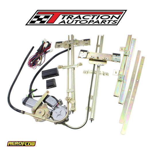 Electric Power Window Kit Suit 2 Door Flat Glass