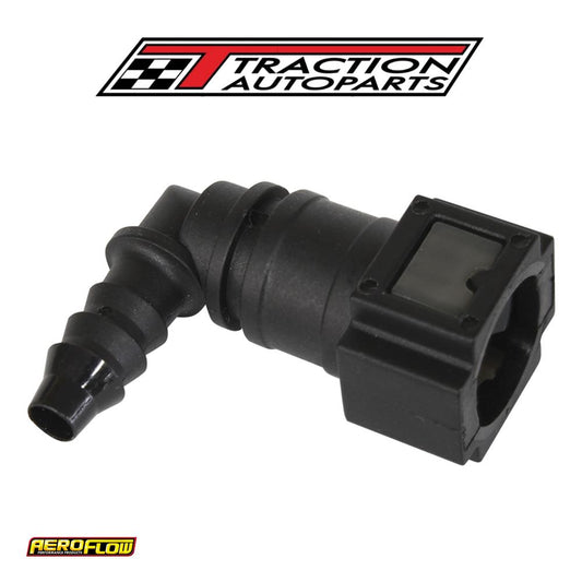 Push On 5/16" Efi Fitting To 5/16" / 7.94 mm Barb 90 Degree